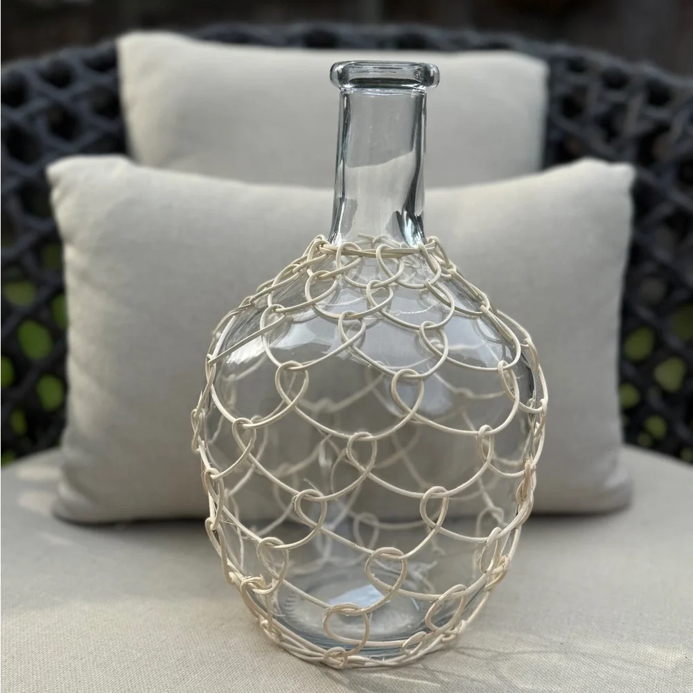 Boho Glass Bottle Vase